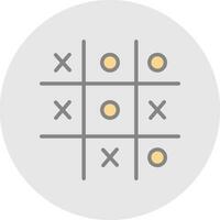 Tic Tac Toe  Vector Icon Design