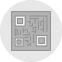 diseño de icono de vector de código qr