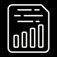 Document Insert Chart Vector Icon