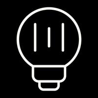 icono de vector de bombilla led