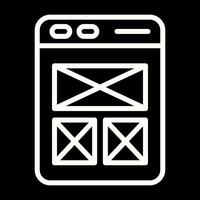 Wireframing Vector Icon