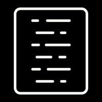 Document Align Center Vector Icon