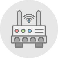 Wifi Router  Vector Icon Design