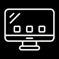 Desktop Computer Vector Icon