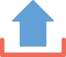 Upload line icon vector