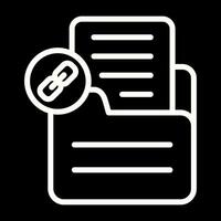 Document Link Vector Icon