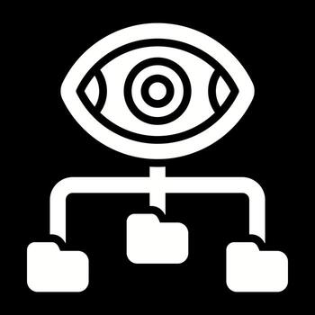 icono de vector de visualización de datos