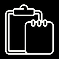 Task list with writing pad Vector Icon