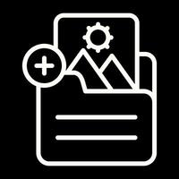 Document Insert Image Vector Icon