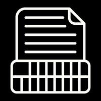 Document Insert Table Vector Icon