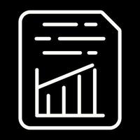 Document Insert Graph Vector Icon