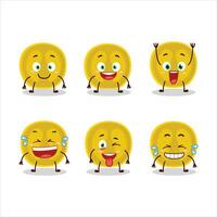 Cartoon character of slice of nance with smile expression vector