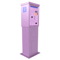 3d Rendering Of Parking Meter png