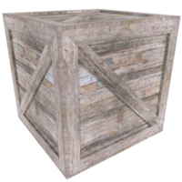 3d Rendering Of Crate Box png