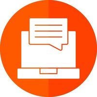 Online Chat Vector Icon Design