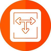 T Junction Vector Icon Design