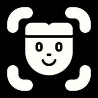 Facial Recognition Vector Icon