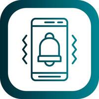 Mobile Vibrate  Vector Icon Design