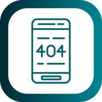 404 Error  Vector Icon Design