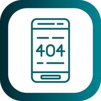 404 Error  Vector Icon Design