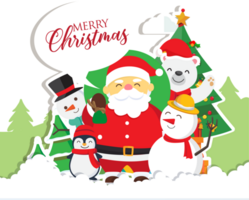 Natale sfondo con Santa Claus allegro e Natale png