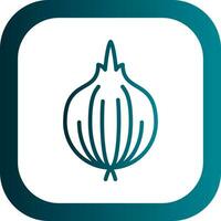 Red Onion Vector Icon Design