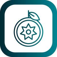 Star Apple Vector Icon Design