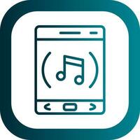 música aplicación vector icono diseño