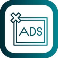Remove ads  Vector Icon Design