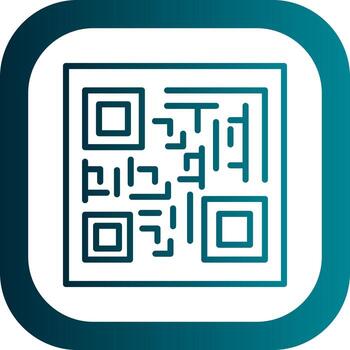 diseño de icono de vector de código qr