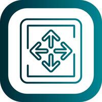 Expand Arrows Vector Icon Design