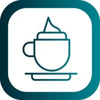 diseño de icono de vector de capuchino