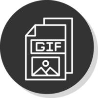 gif vector icono diseño