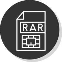 Rar  Vector Icon Design