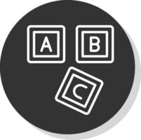 ABC Block  Vector Icon Design