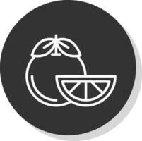 Tangerine Vector Icon Design