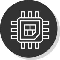 Processor  Vector Icon Design