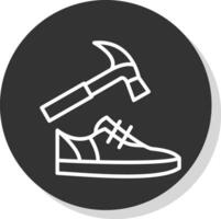 Shoe repair icon on white background. Shoe repair logo. shoemaker sign.  flat style. 10750970 Vector Art at Vecteezy