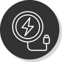 Wireless Charger  Vector Icon Design