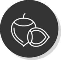 Hazelnut Vector Icon Design