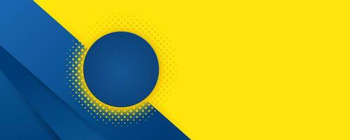 yellow and blue with gradient abstract vector background, Promotion banner template design