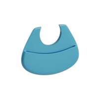 3d rendered blue baby bibs perfect for baby product design project png