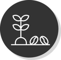 café planta vector icono diseño