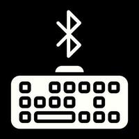 Bluetooth Keyboard Vector Icon