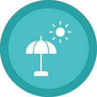 Sun Umbrella  Vector Icon Design