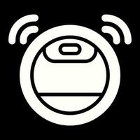 Robot Vacuum Cleaner Vector Icon