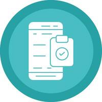 Mobile Check List  Vector Icon Design