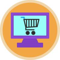 Online shopping  Vector Icon Design