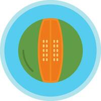 Melon Cantaloupe Vector Icon Design