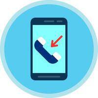 Incoming Call  Vector Icon Design